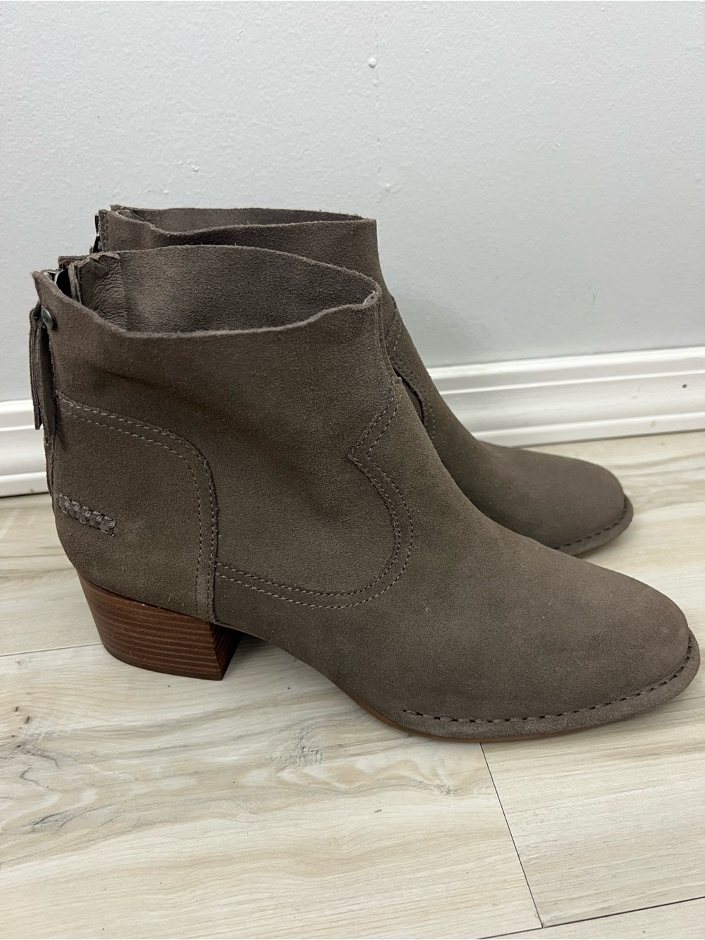 UGG Bandara Taupe Suede Ankle Boots